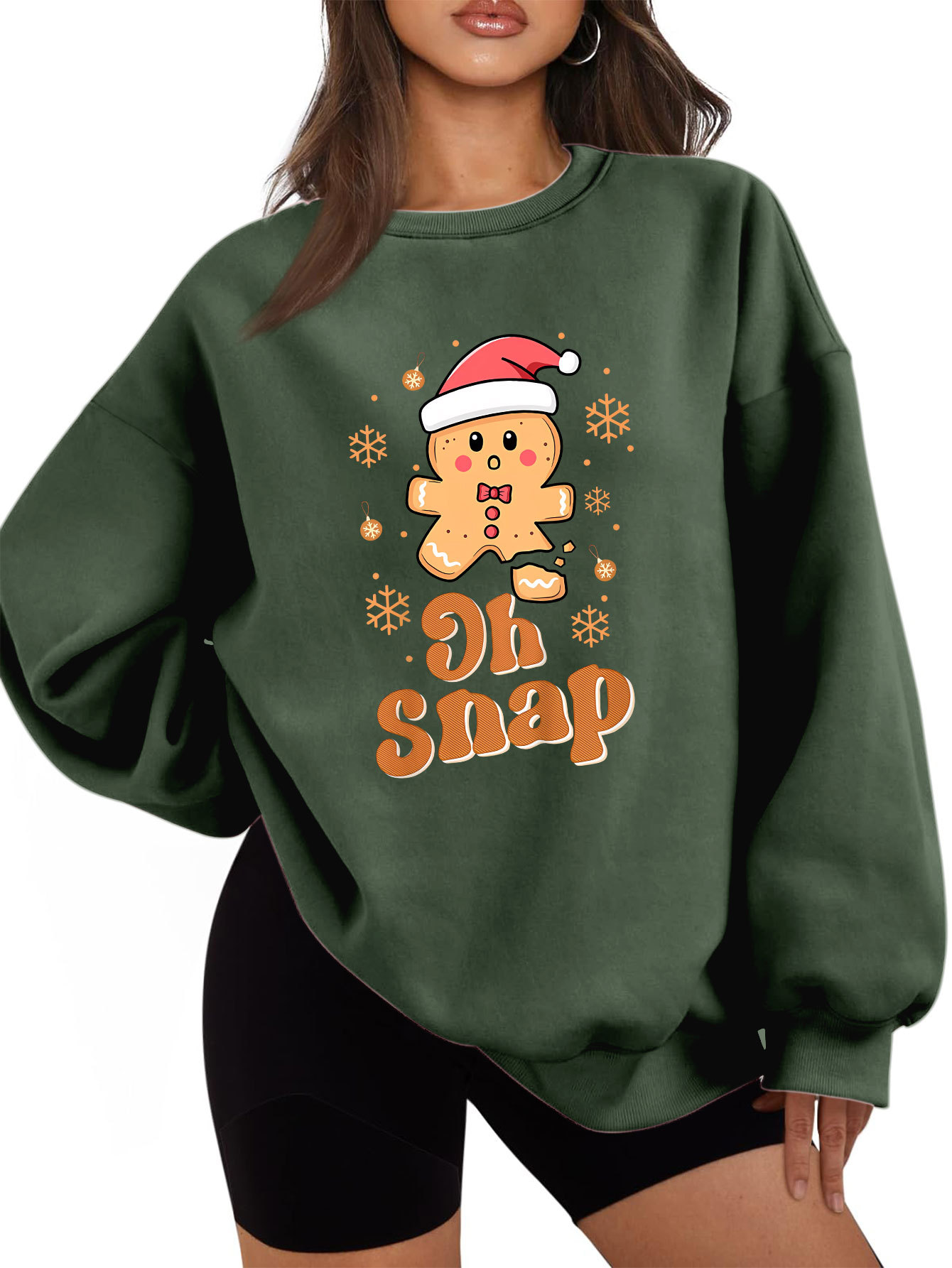 Women's Urban Oversized Cotton Solid Sweatshirt