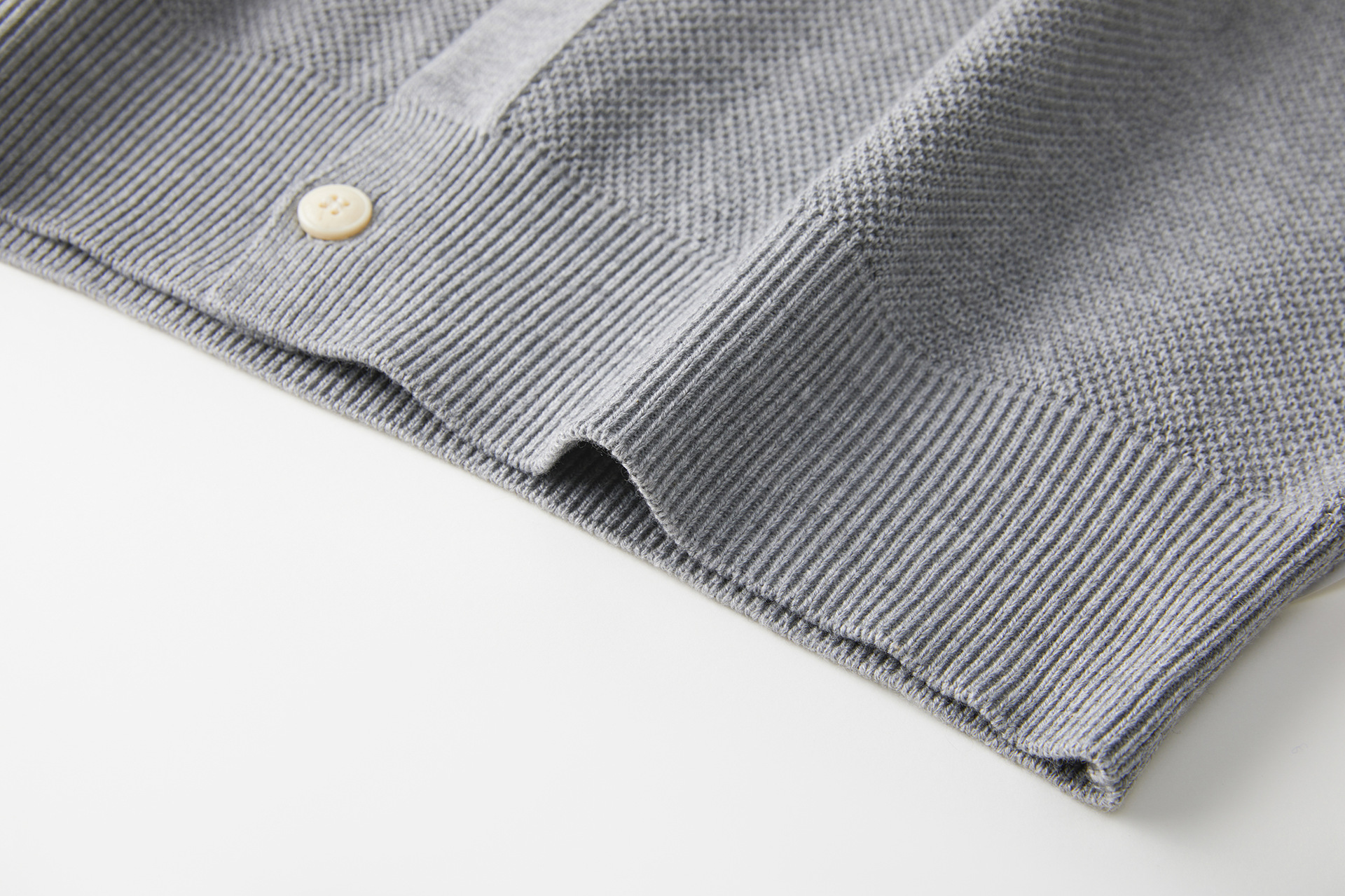 Relaxed Fit Crew Collar Cardi