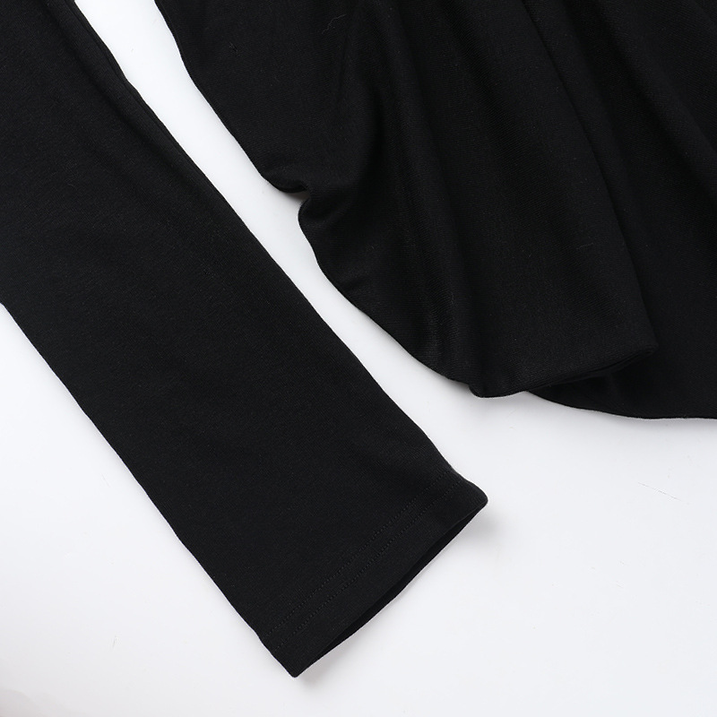 Plunging Neckline Long Sleeve Bodycon Dress