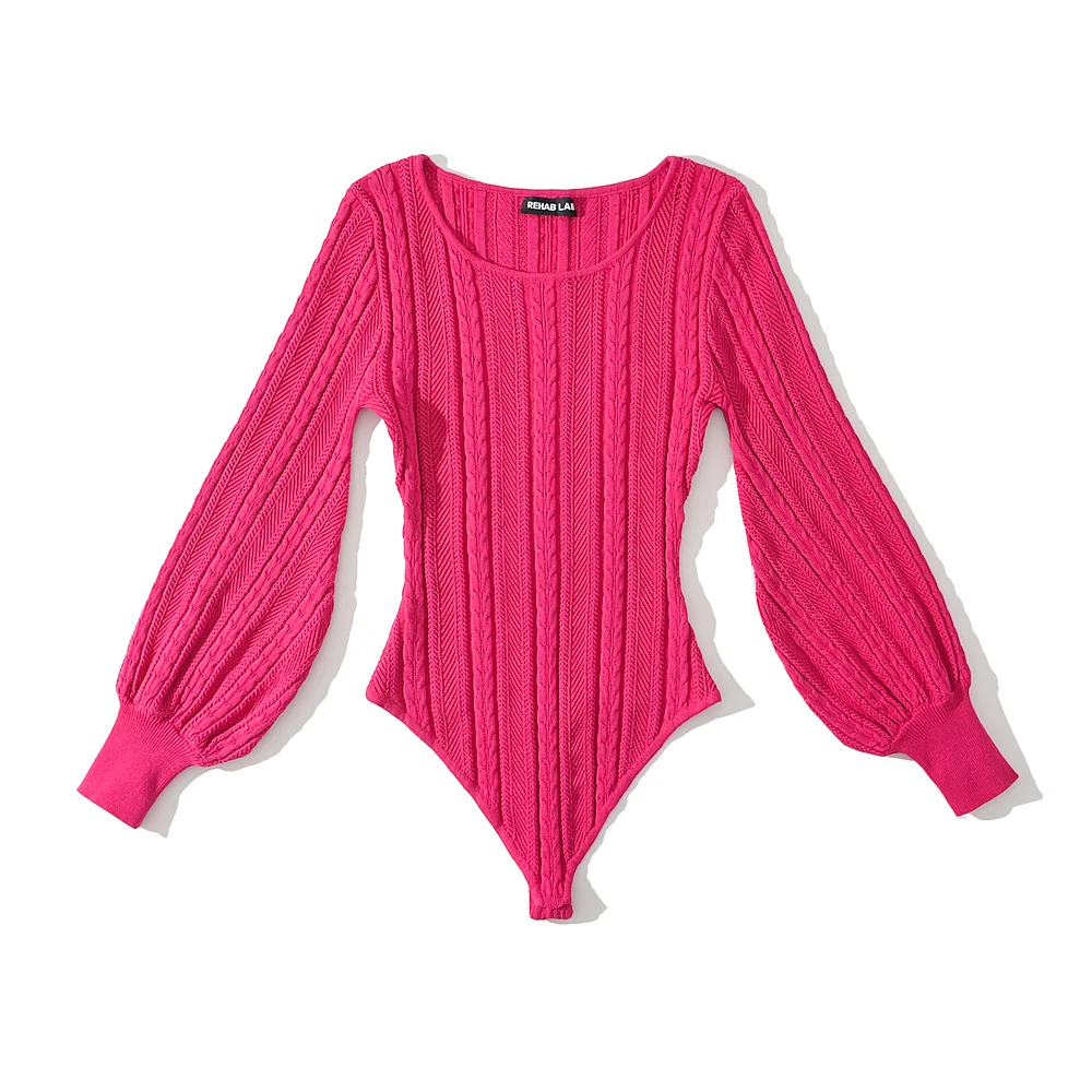 Ladies Fall Premium Bishop Crossed Cozy Plain Jumpsuit