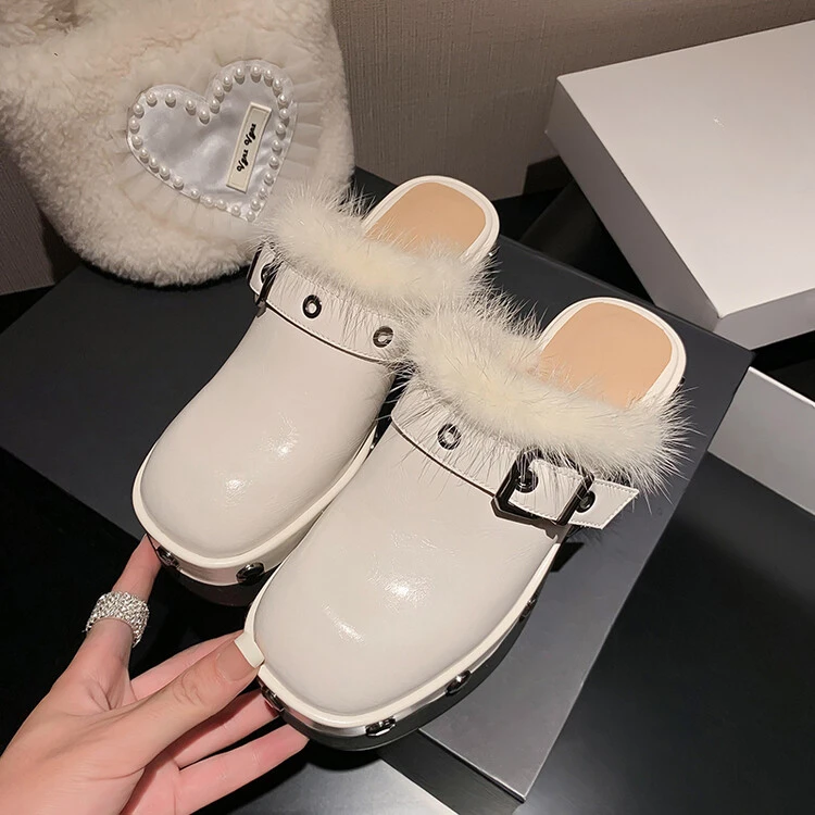 Ladies Embellished Chunky Sole Sandals
