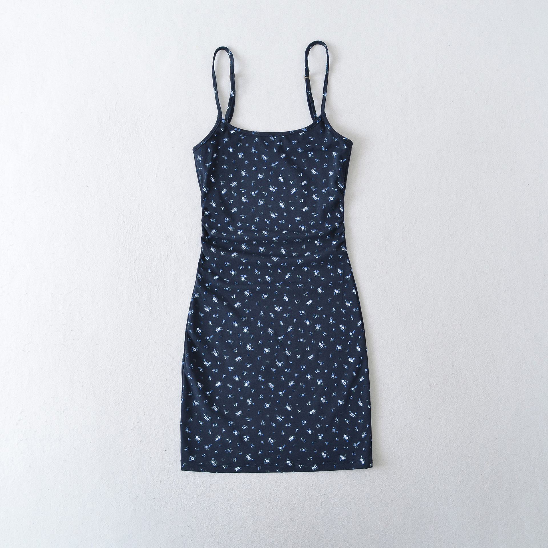 U-neck floral camisole skirt