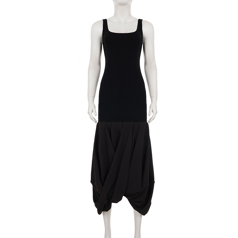 Fitted Scoop Neck Maxi Skirt