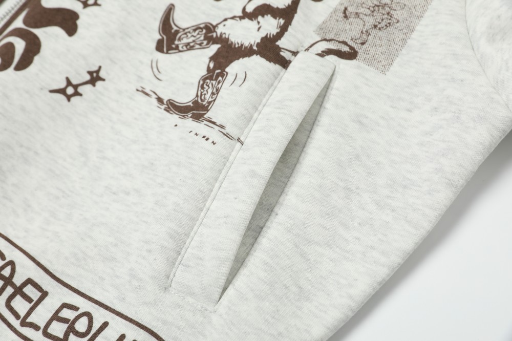 American Oversized Long Sleeve Spray Art Cardigan