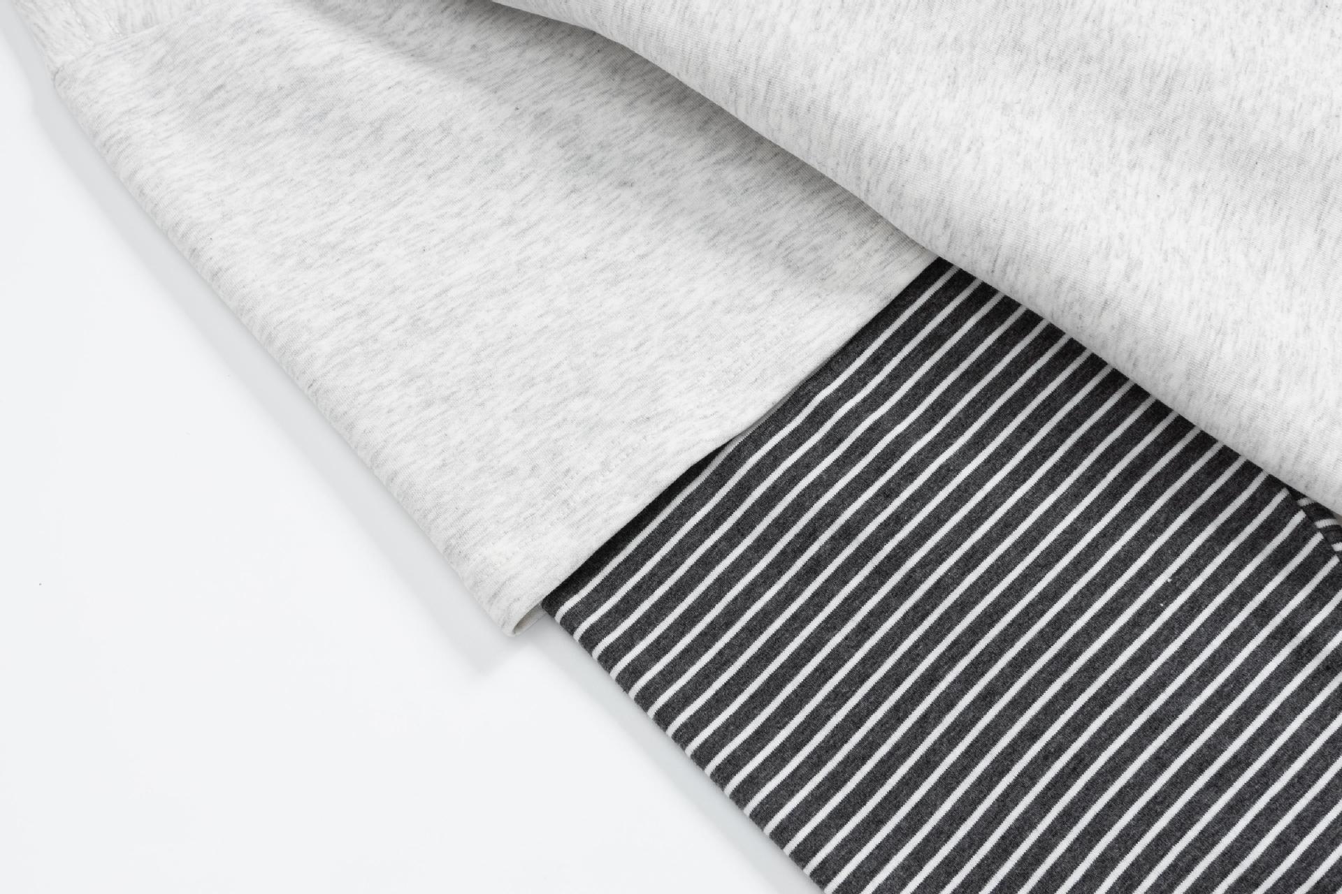 Cotton Jewel Print Mock Layered Sweatshirt