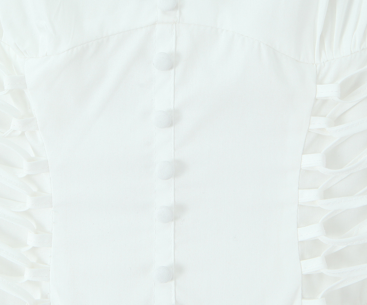 Round Neck Solid Polyester Polished Commute Dress