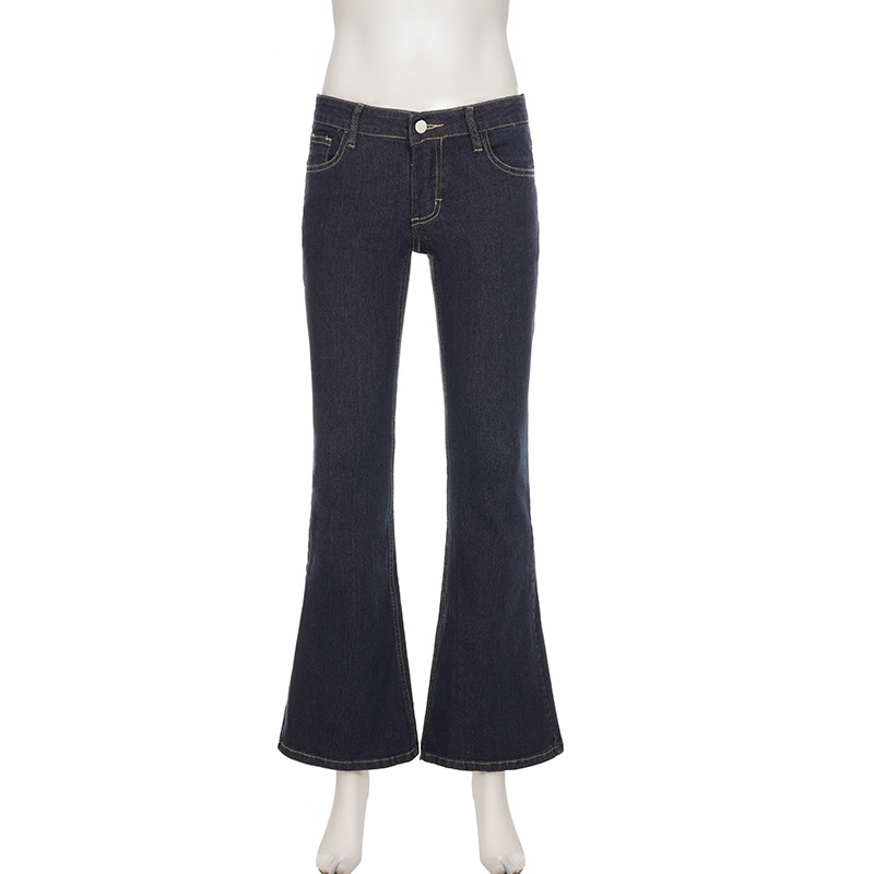 Low waist slim fit and slimming flared jeans