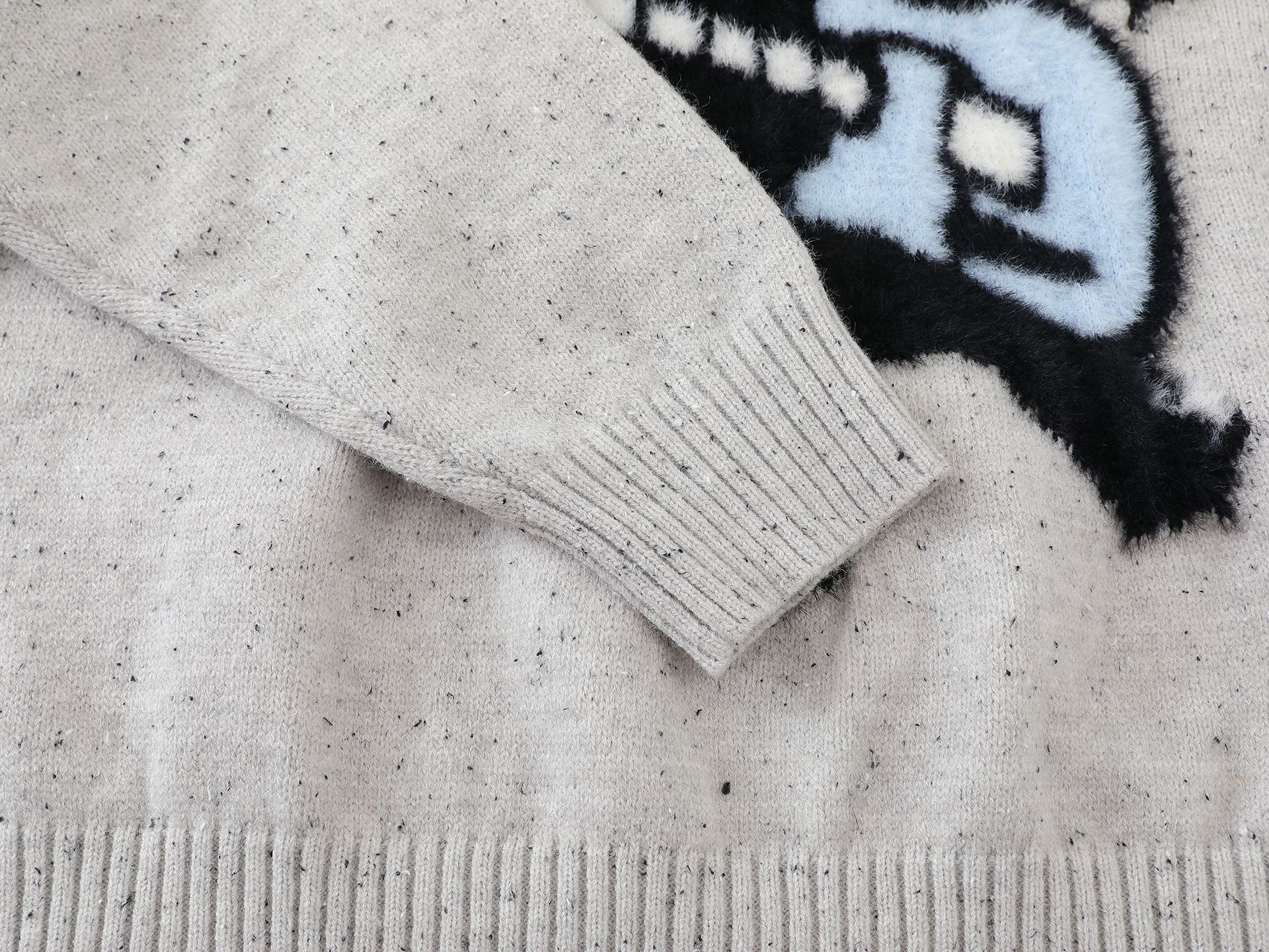 Preppy Neckline Blend Sweater