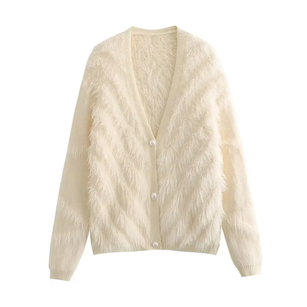 Ladies Chunky Knitted Cardigan