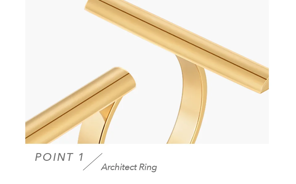 Irregular Rings For Women Gold Plated Stainless Steel Ring Jewlery Hiphop Cocktail Gift Party