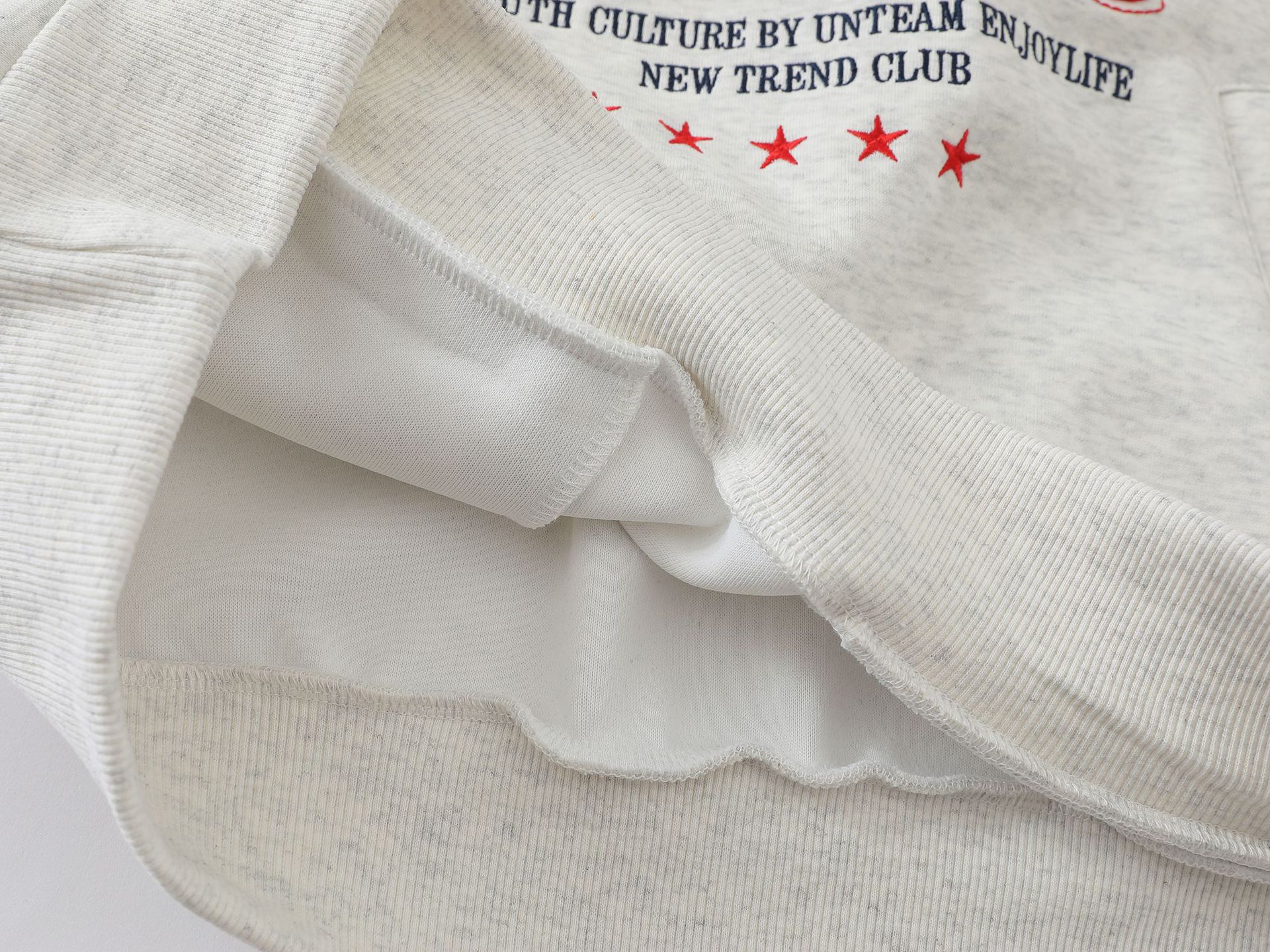 Unisex Cotton Applique Hoody