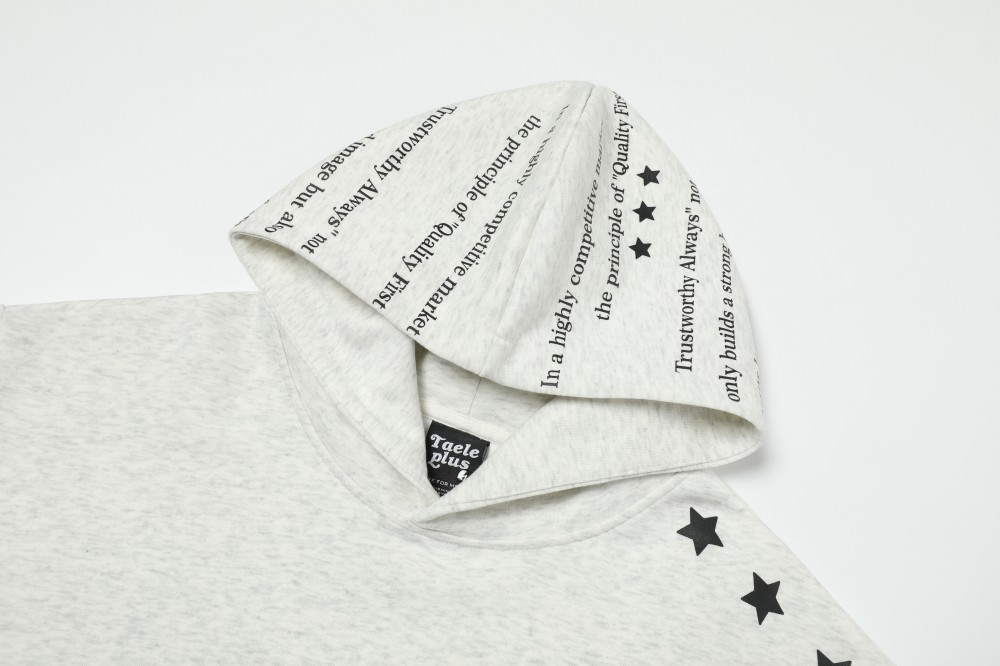 American Trend Oversized Contrast Panel Hoodie