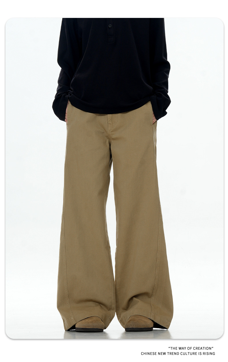 Casual Pants for Men and Women A-Line Slim Fit Tapered Leg Long Pants