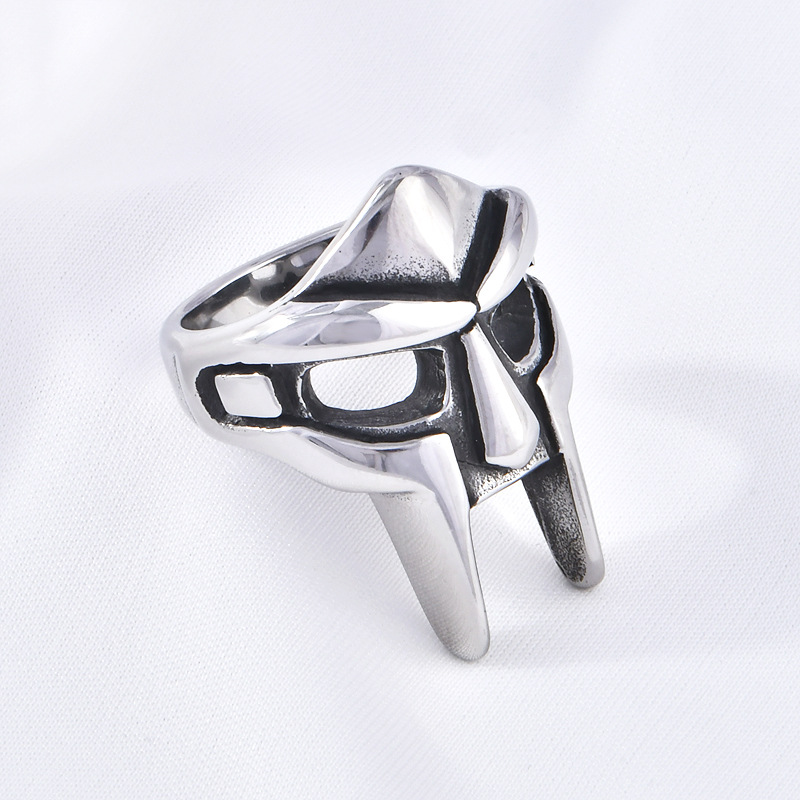 Stainless steel men's ring jewelry mask titanium steel ring