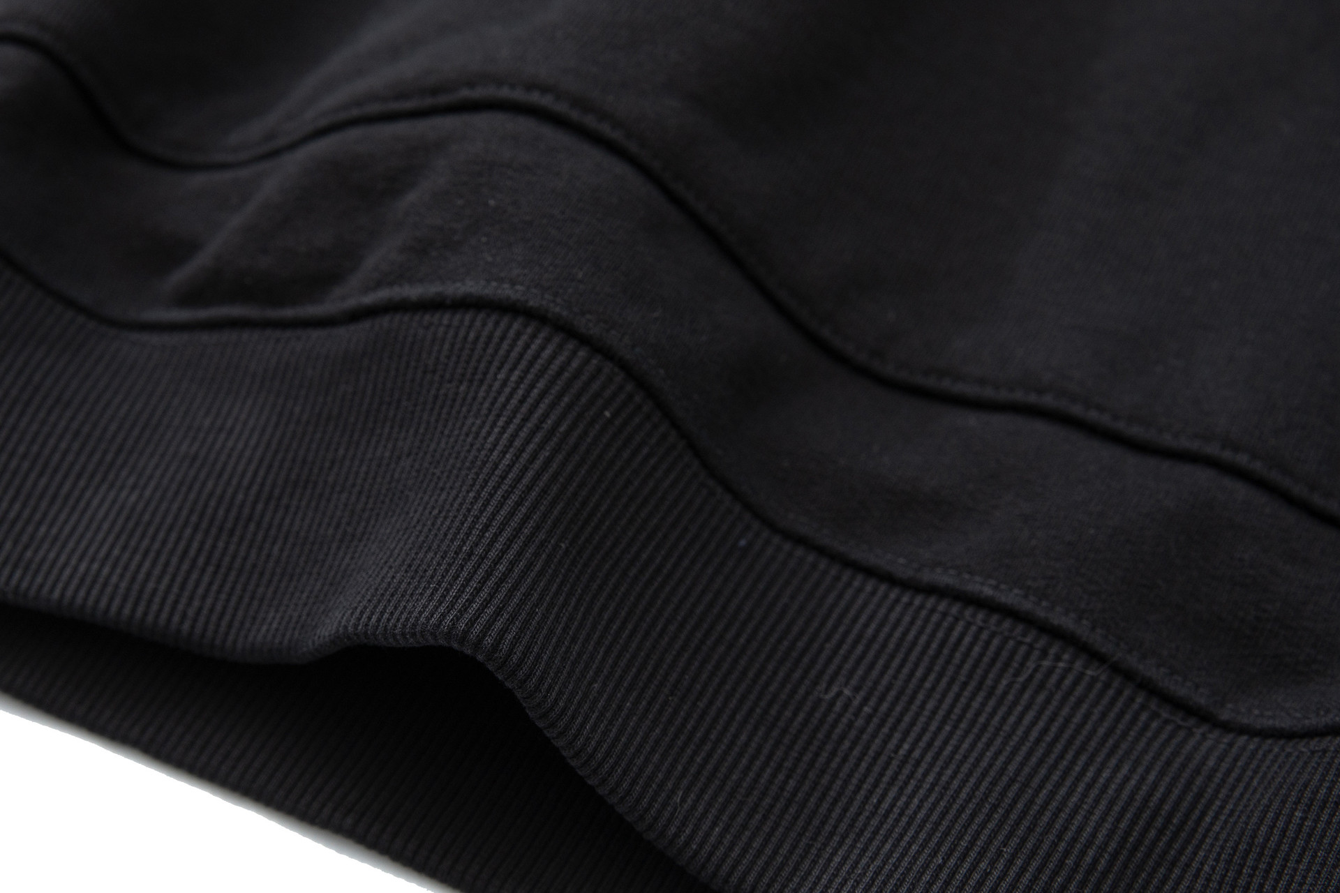 Loose Fit Cotton Pieced Frayed Hood Sweatshirt