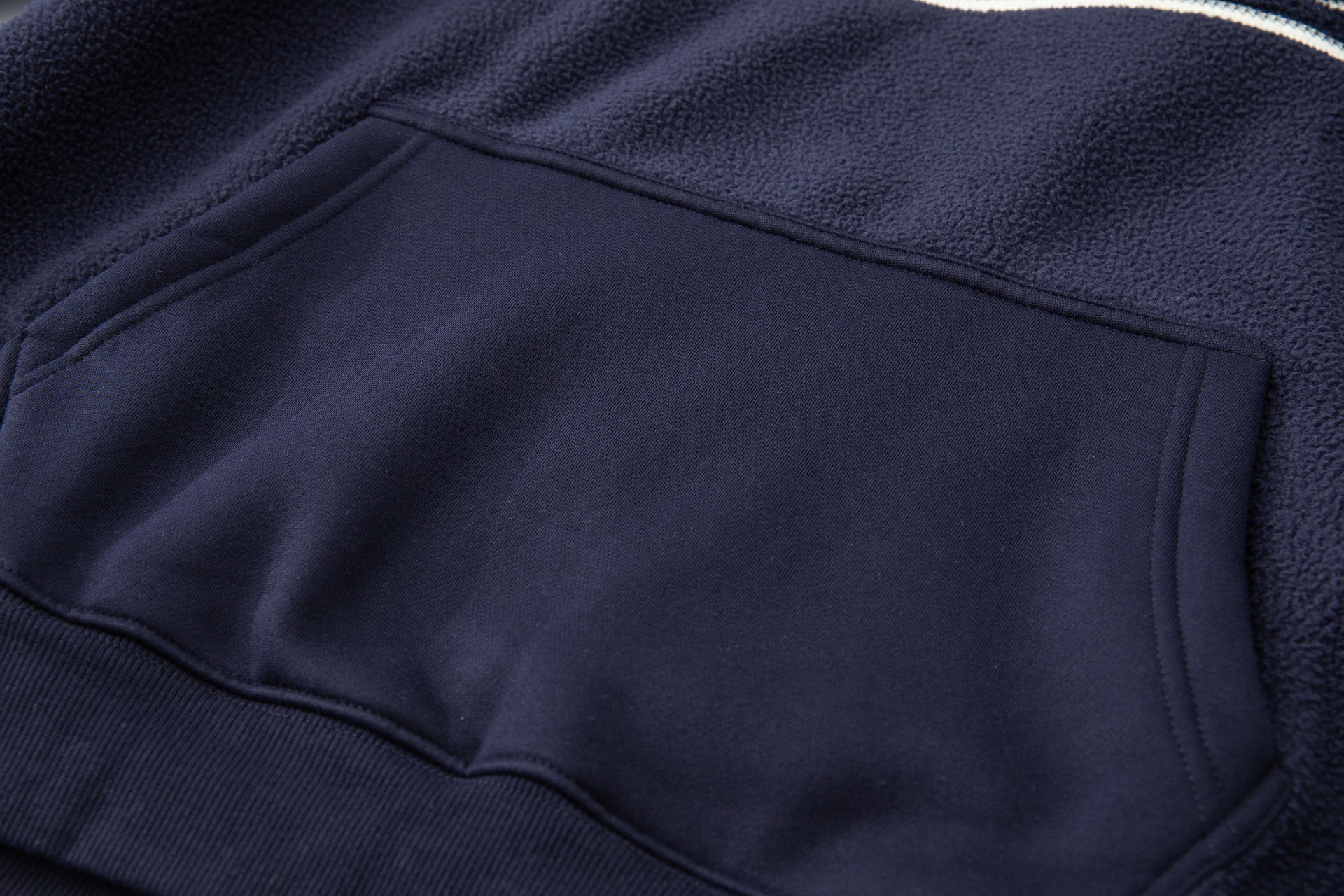 Oversized Logo Print Polyester Hooded Pullover