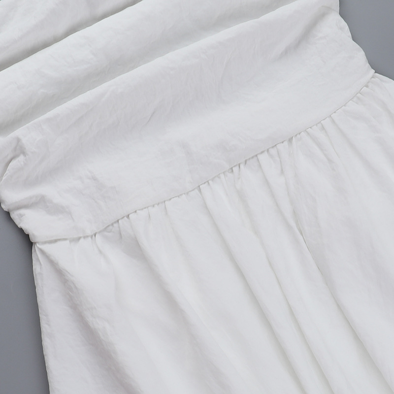 One-Shoulder Flared Polyester Dress