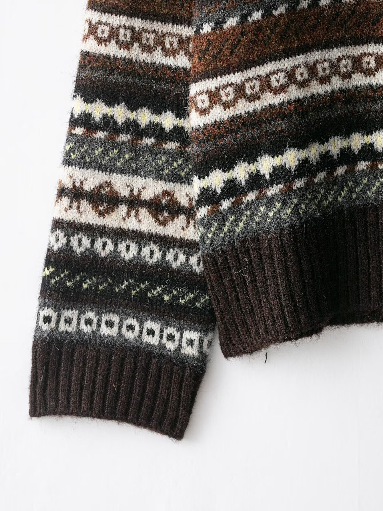 Floral Print Long Sleeve Crew Sweater