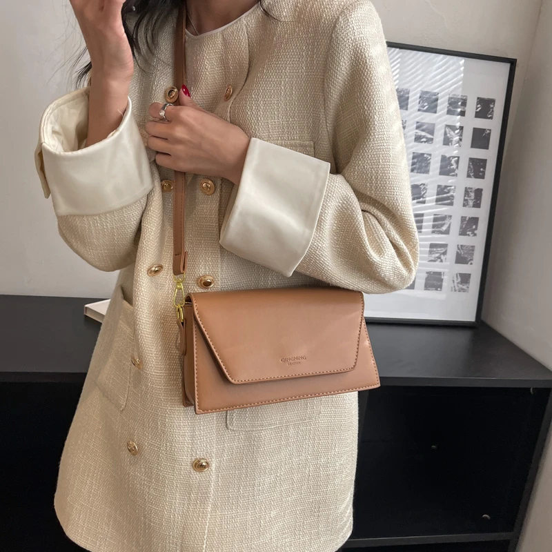 Ladies Olive PU Mini Satchel