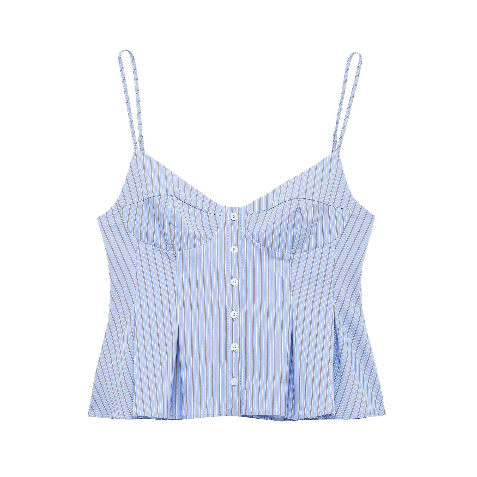 Urban Striped Sleeveless Tank Top