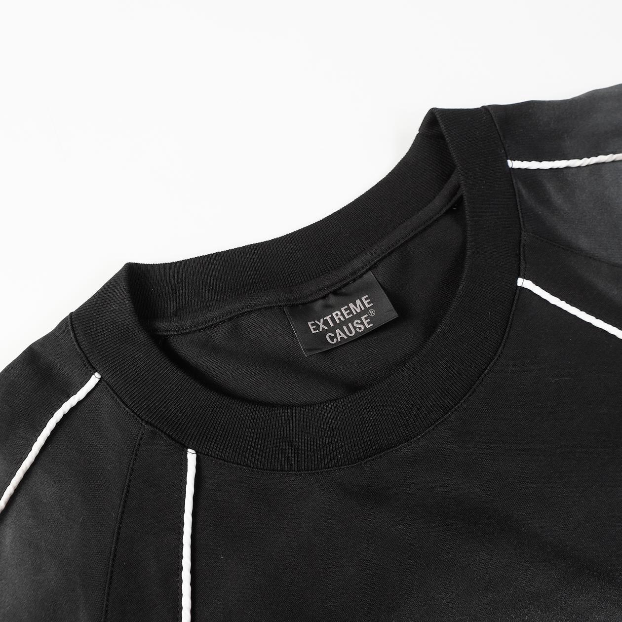 Raw Hem Cotton Hoodie