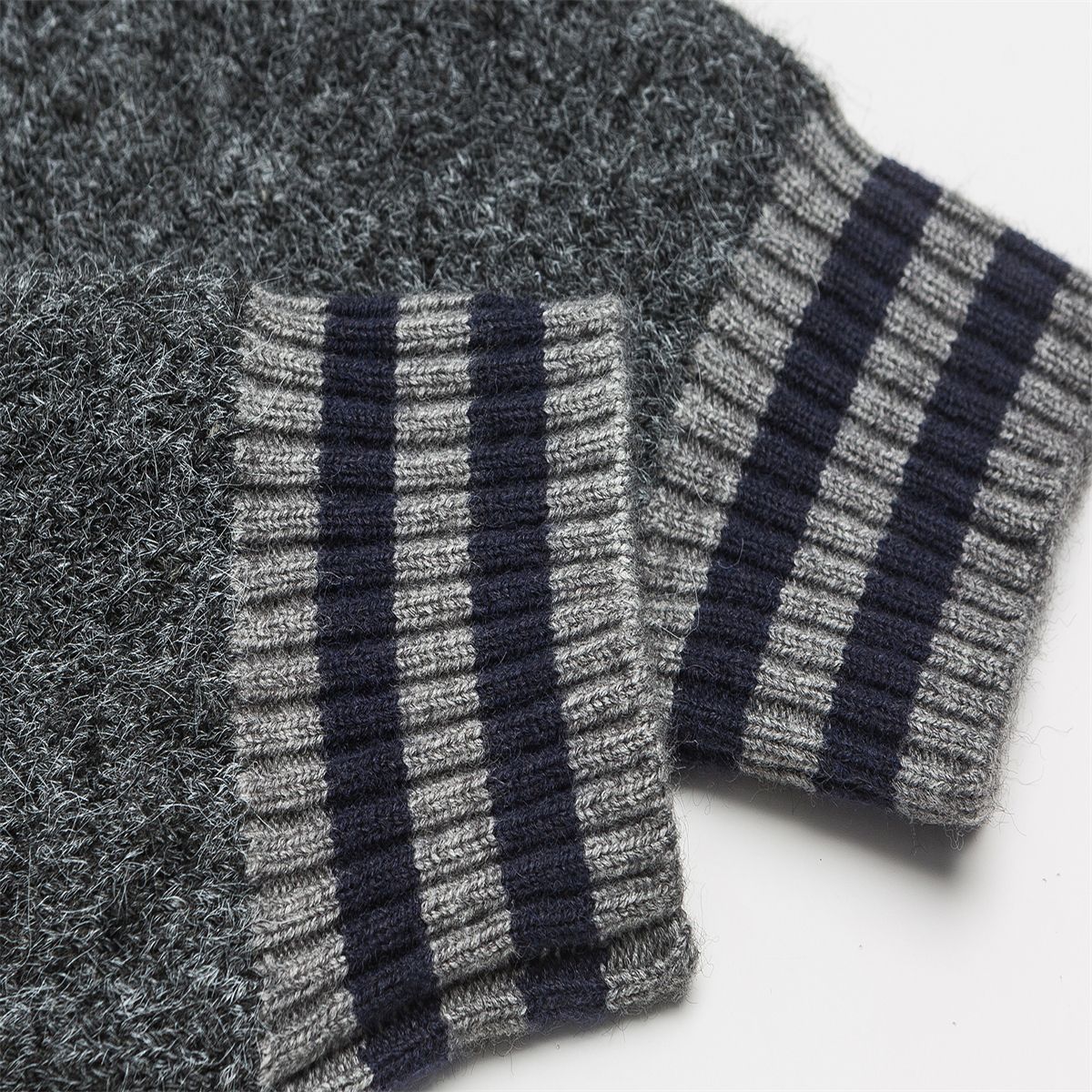 Oversized Two-Tone Japanese Workwear Cardigan