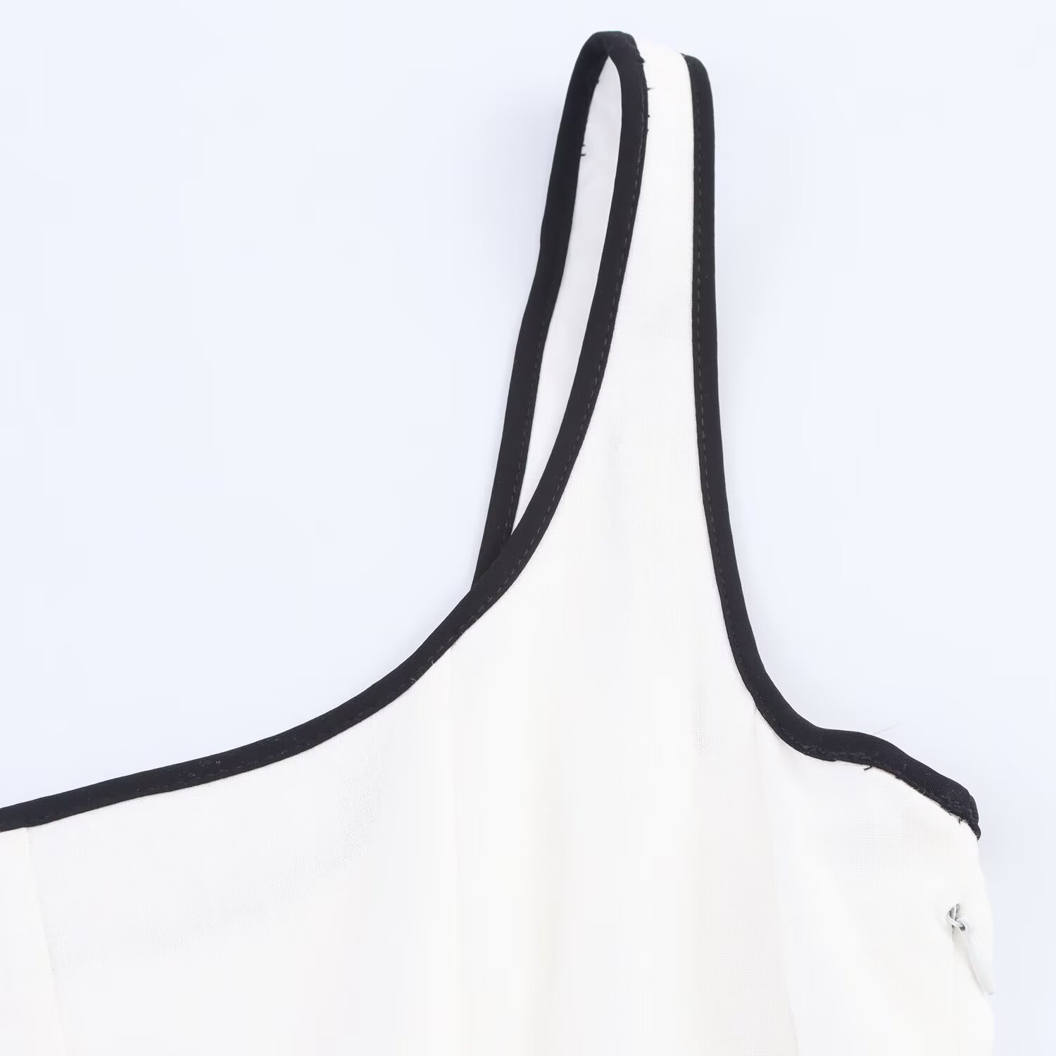 Ladies Two-Tone Spaghetti Strap Mid-Calf Polyester Dress