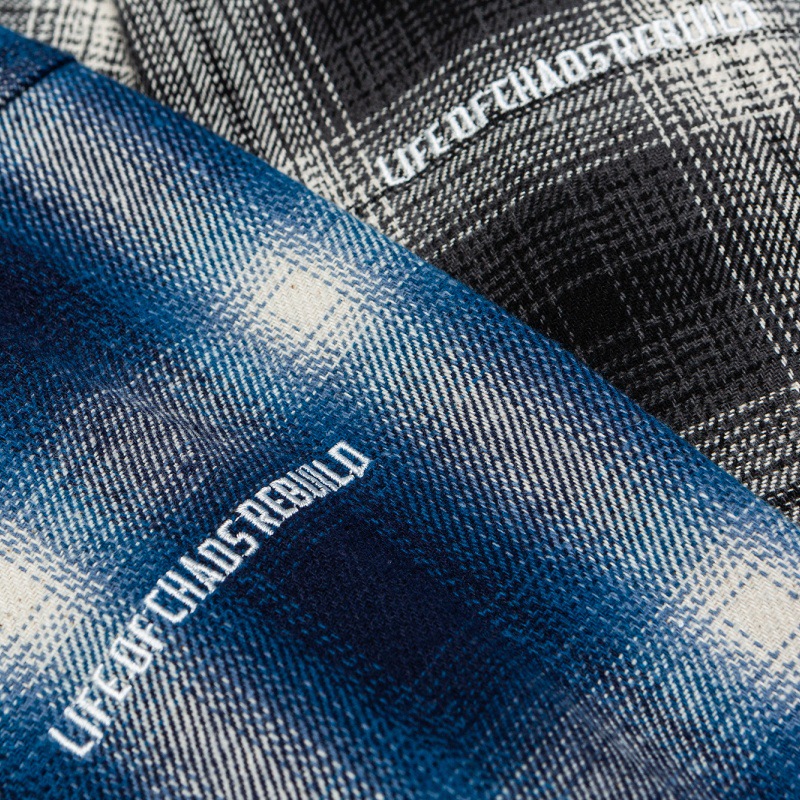 Men's Oversized Check Cotton Blend Shirt