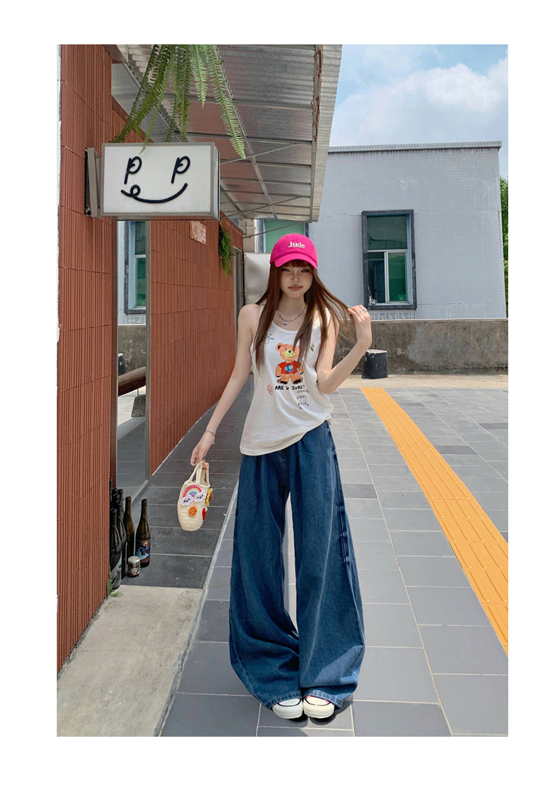 Loose Straight Leg Tencel Lyocell Breathable Wide-Leg Pants for Women