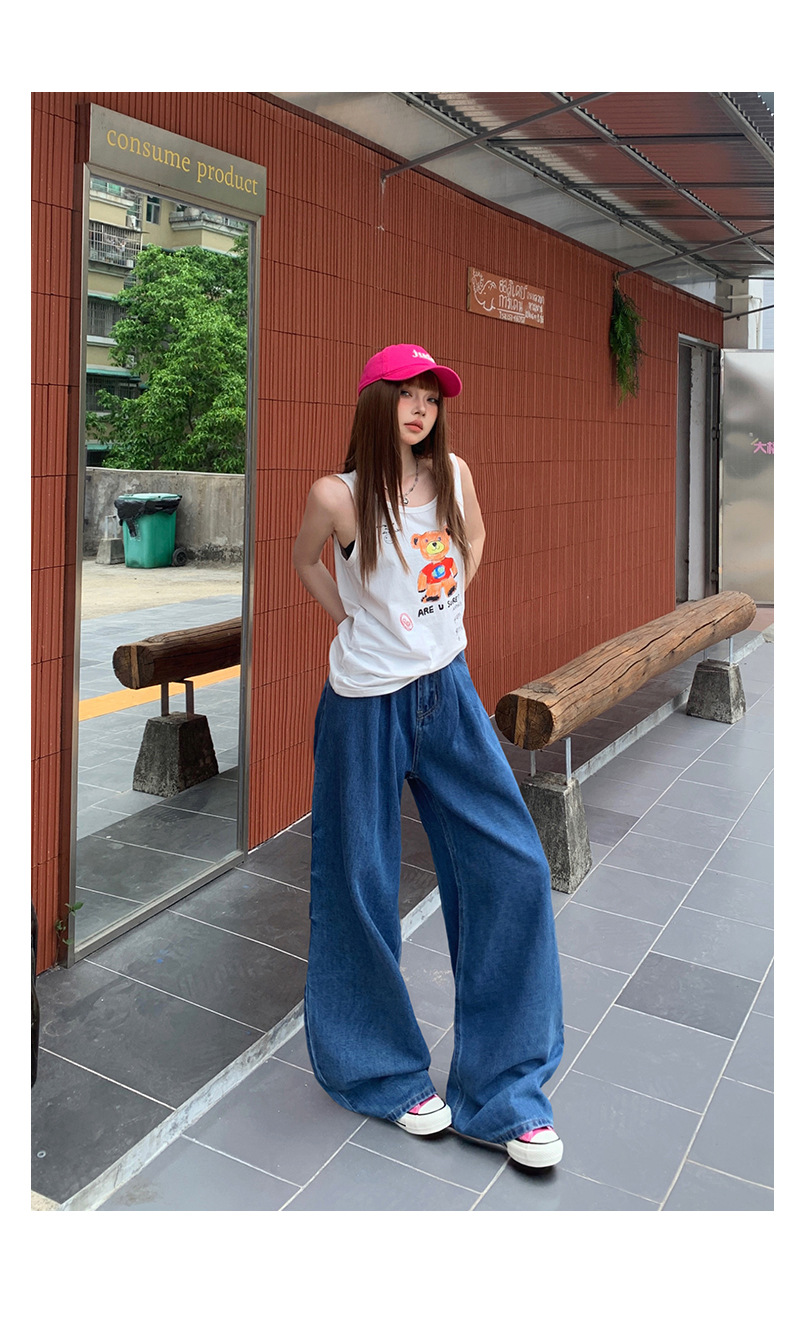 Loose Straight Leg Tencel Lyocell Breathable Wide-Leg Pants for Women