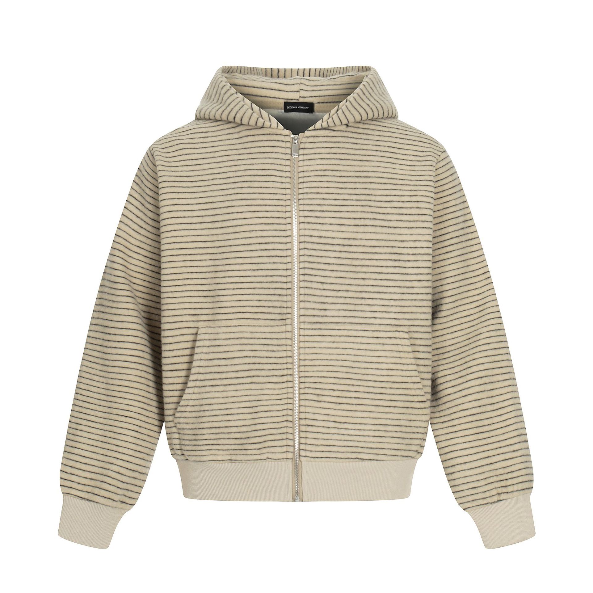 Mens Oversized Banded Hood Cardigan