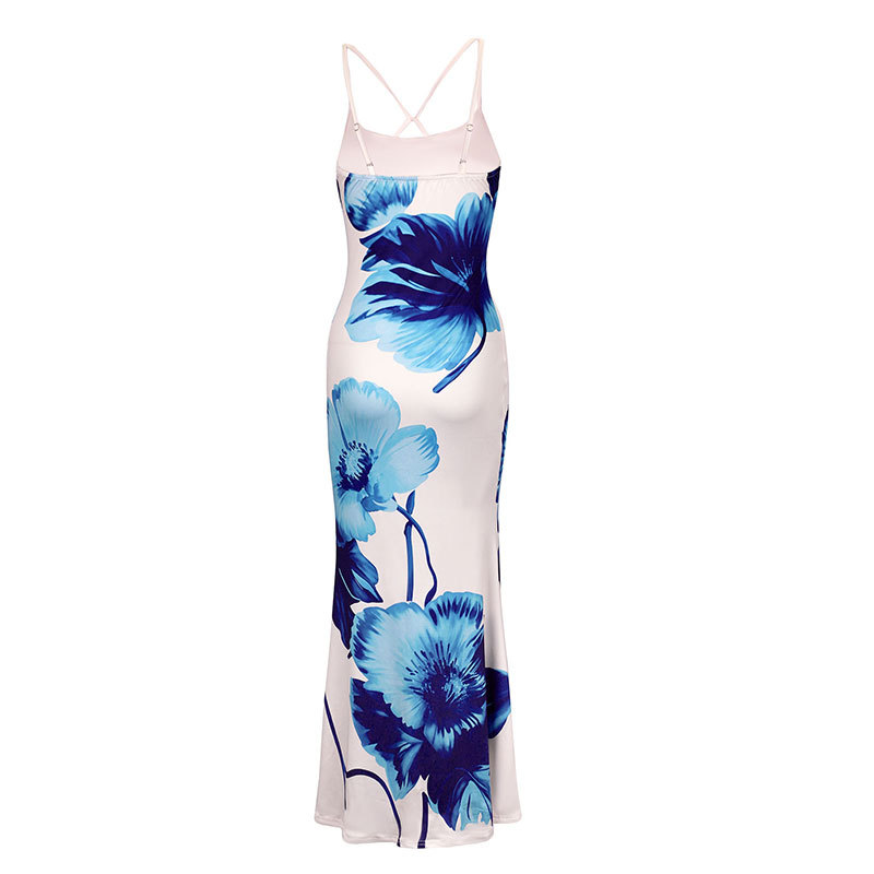 Botanical Pattern Tube Dress