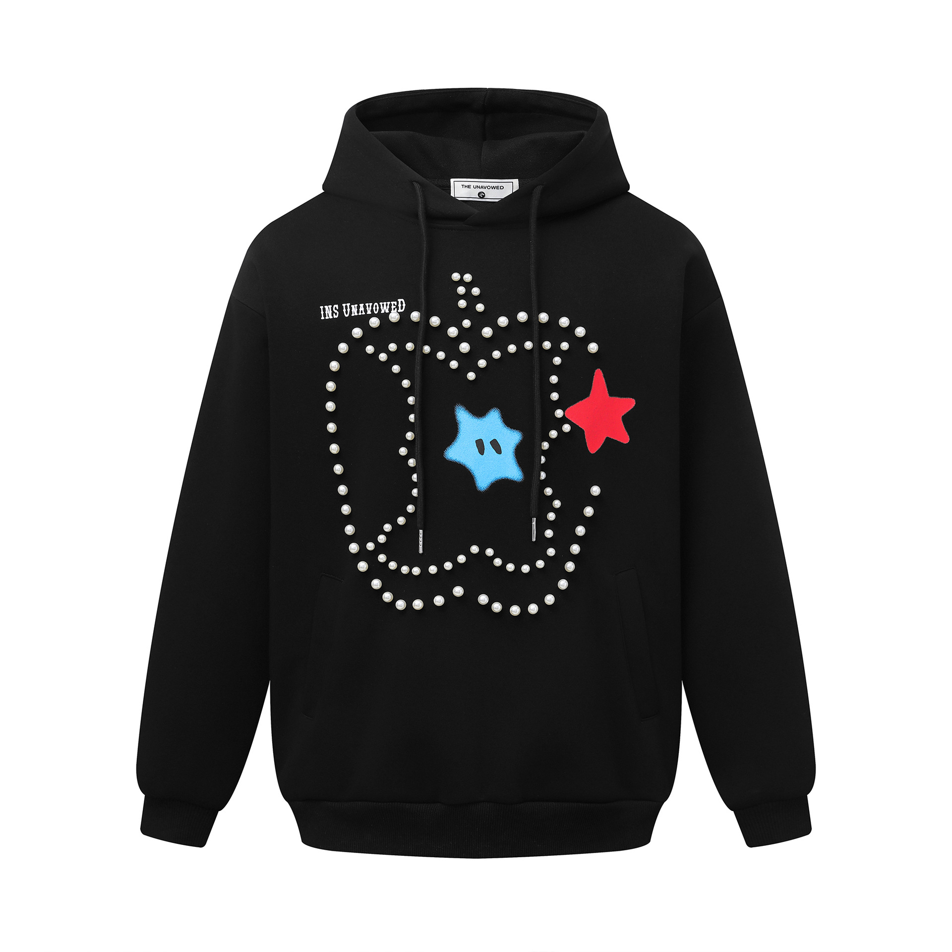 Vintage Cotton Studded Hoodie