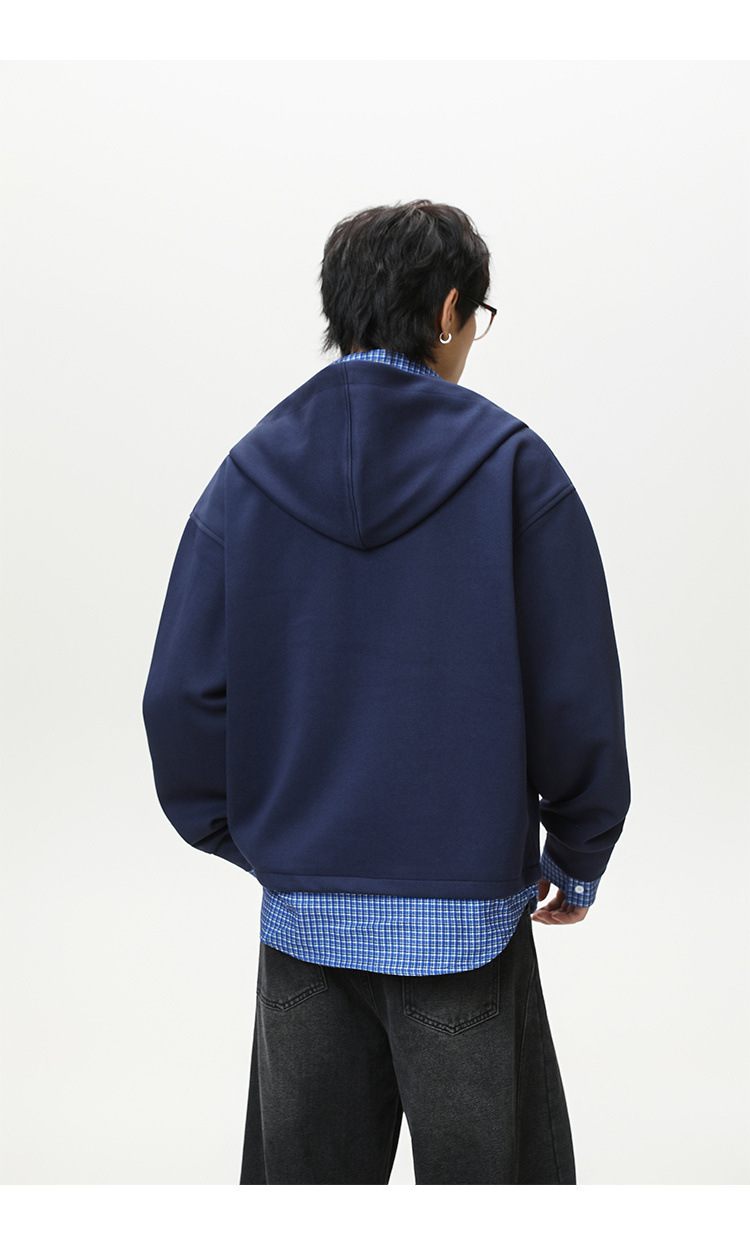 American Trend Cotton Layered Hood Sweatshirt