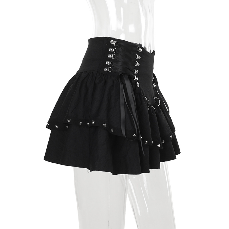 Fitted Shiny Edgy Skirt