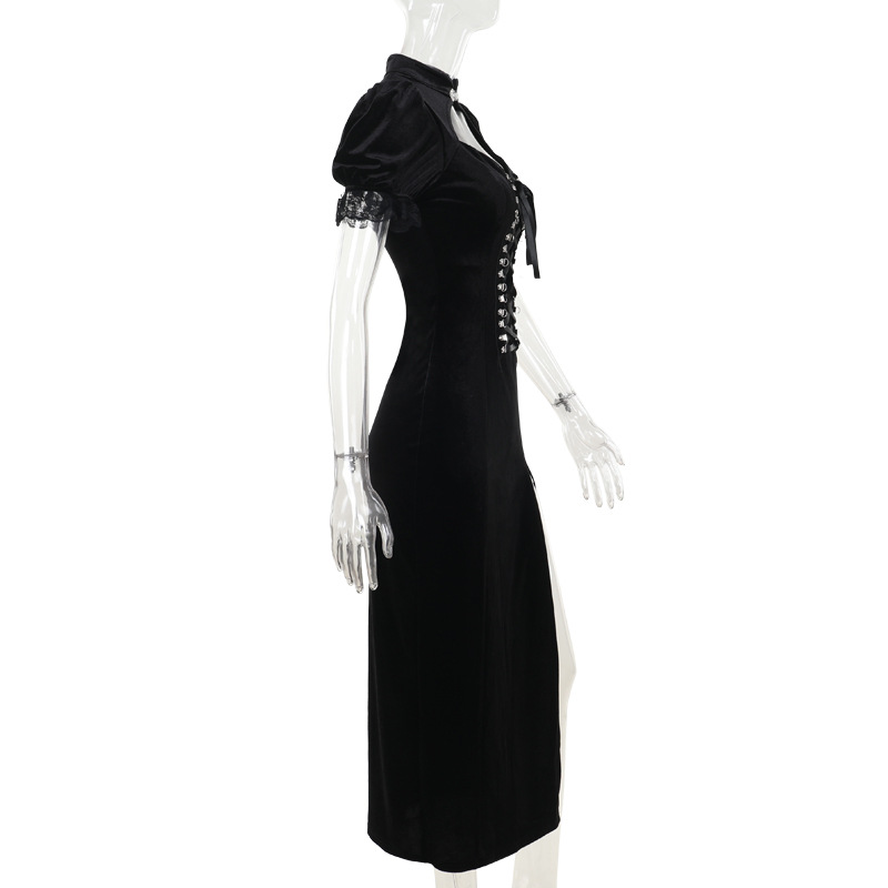 Stand Collar Bodycon Streetwear Dress