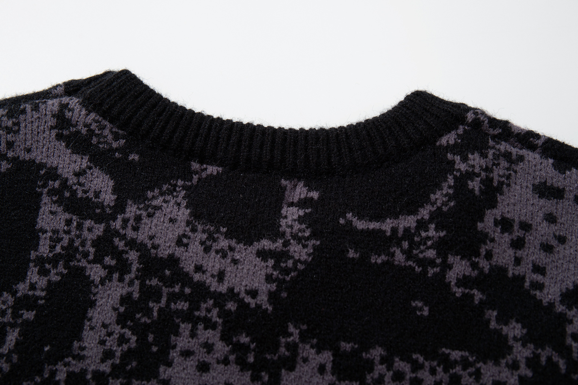 Oversized Gothic Jacquard Sweater