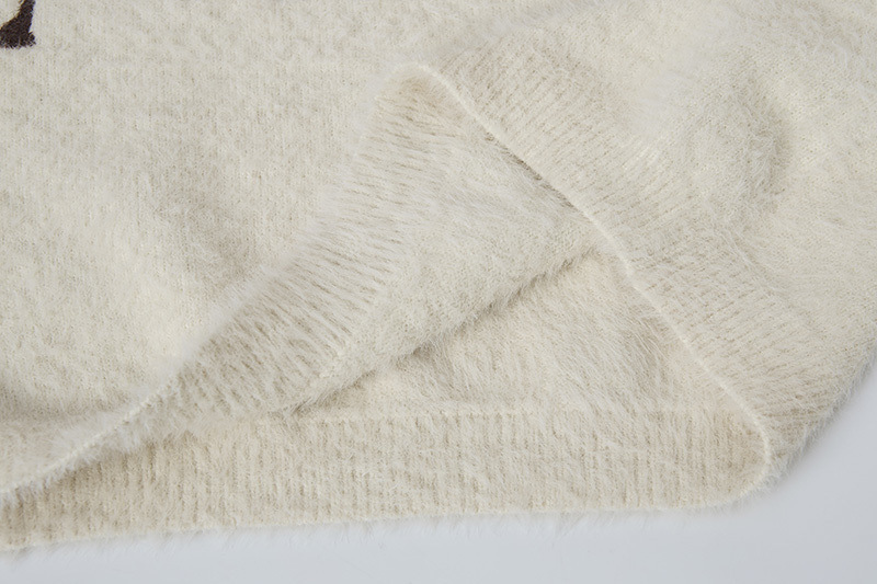 Oversized Jacquard Long Sleeve Sweater