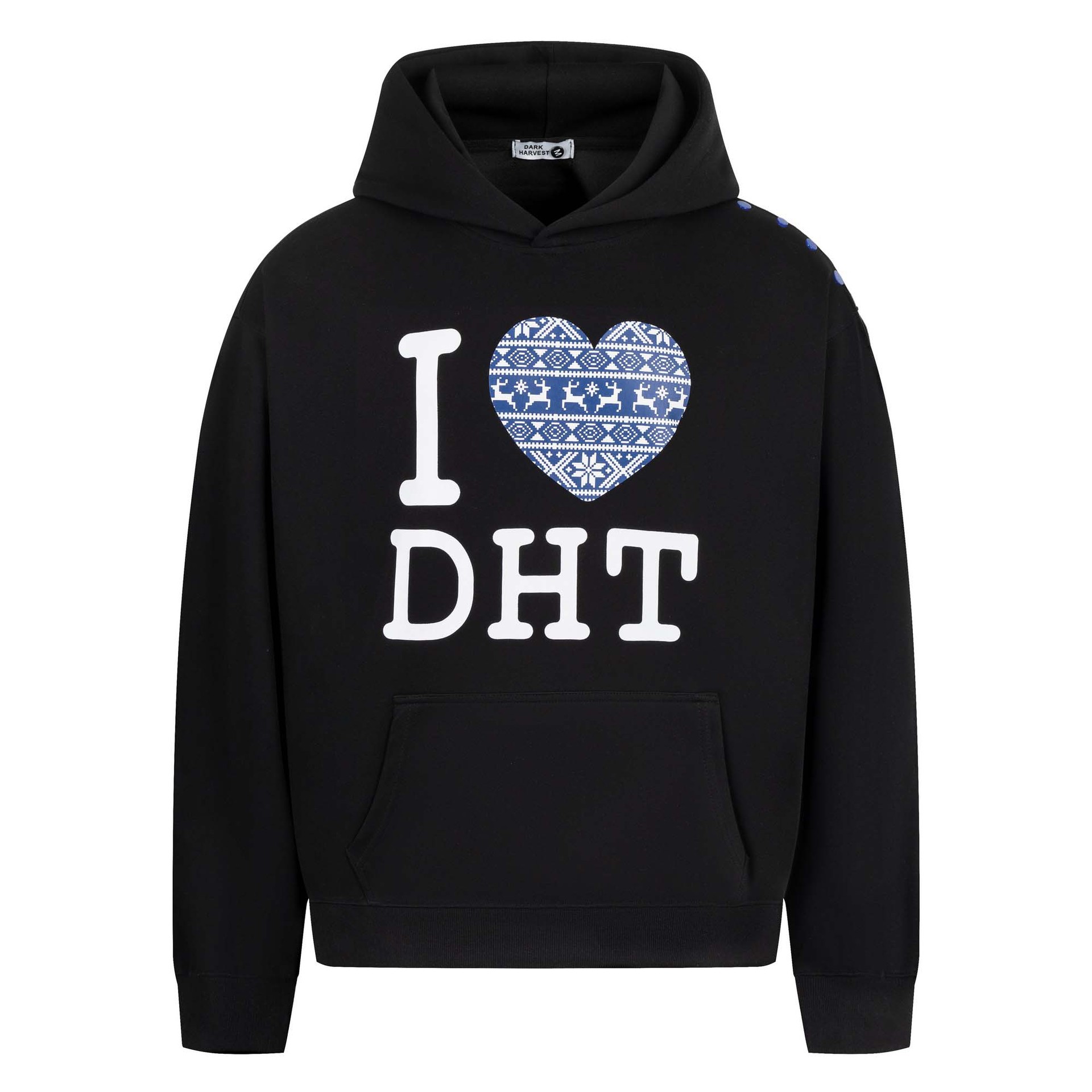 Urban Love Alphabet Oversized Cotton Hoodie