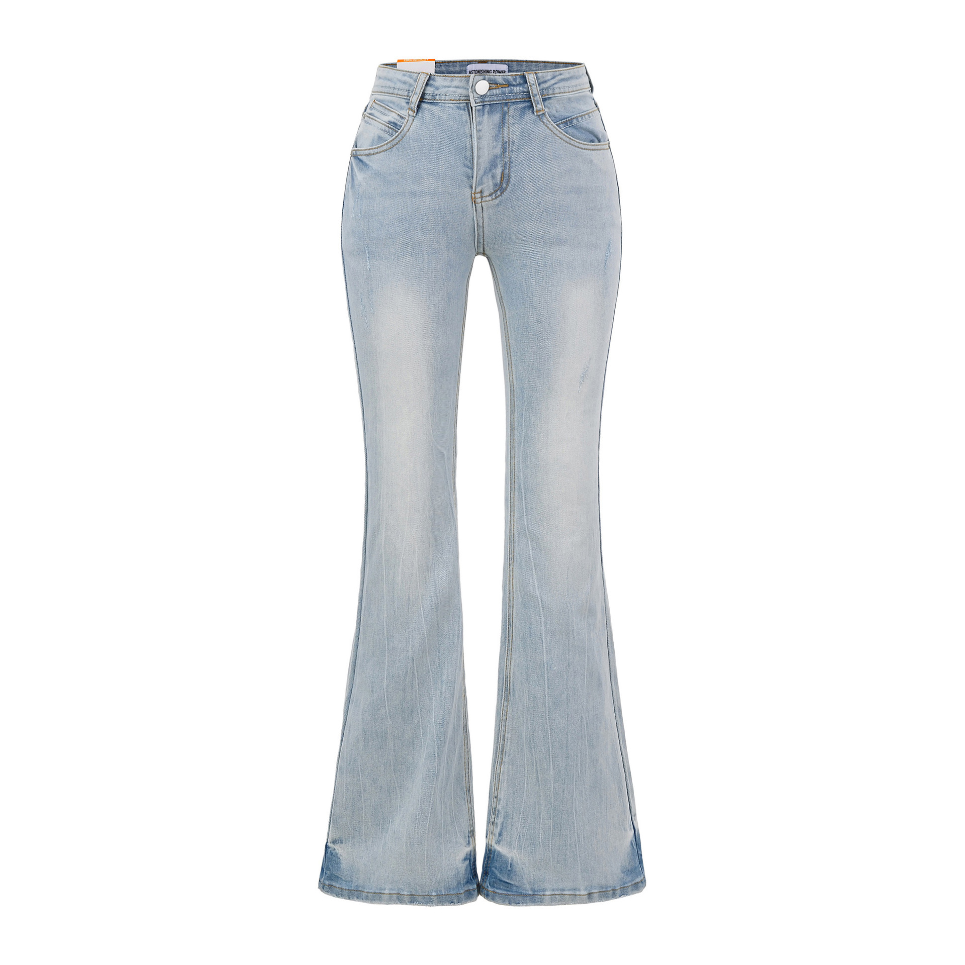 High waisted slim fit leg enhancing pants for children
