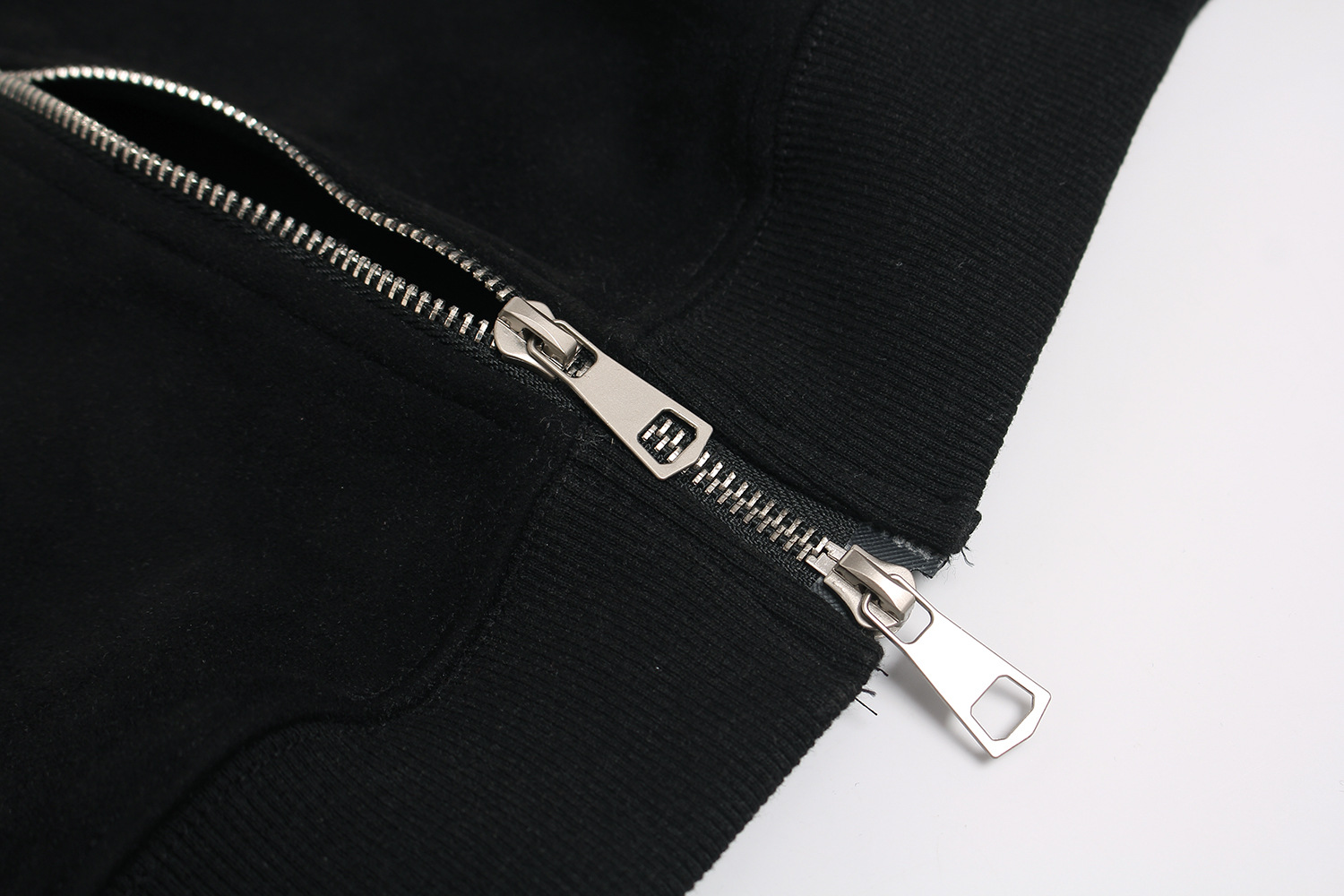 Men Boxy Retro Zip Hood Sweater