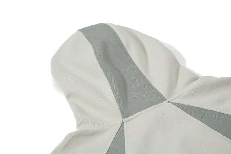 Oversized Cotton Contrast Panel Hoodie