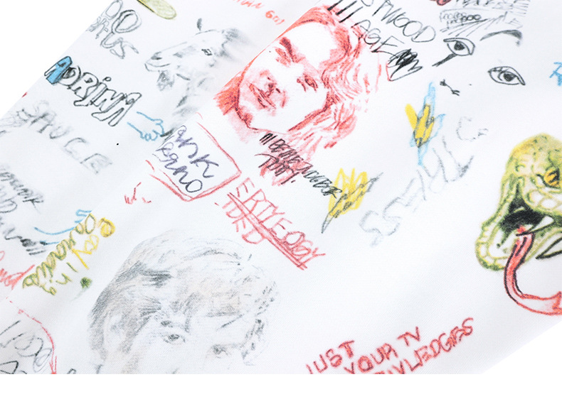 All-Over Cotton Street Art Sweatshirt