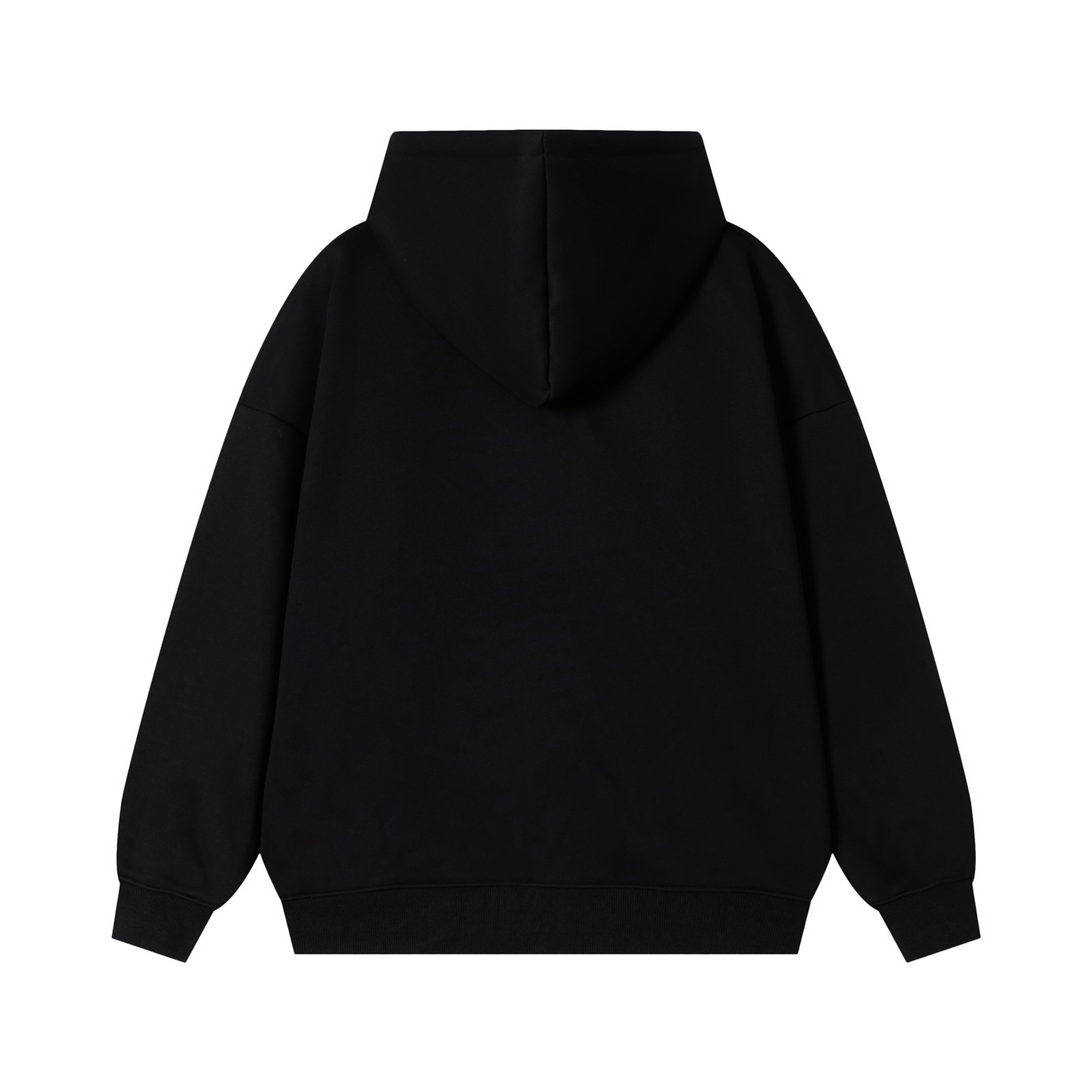 Embroidered Fleece Hoodie Loose Fit Casual Couple