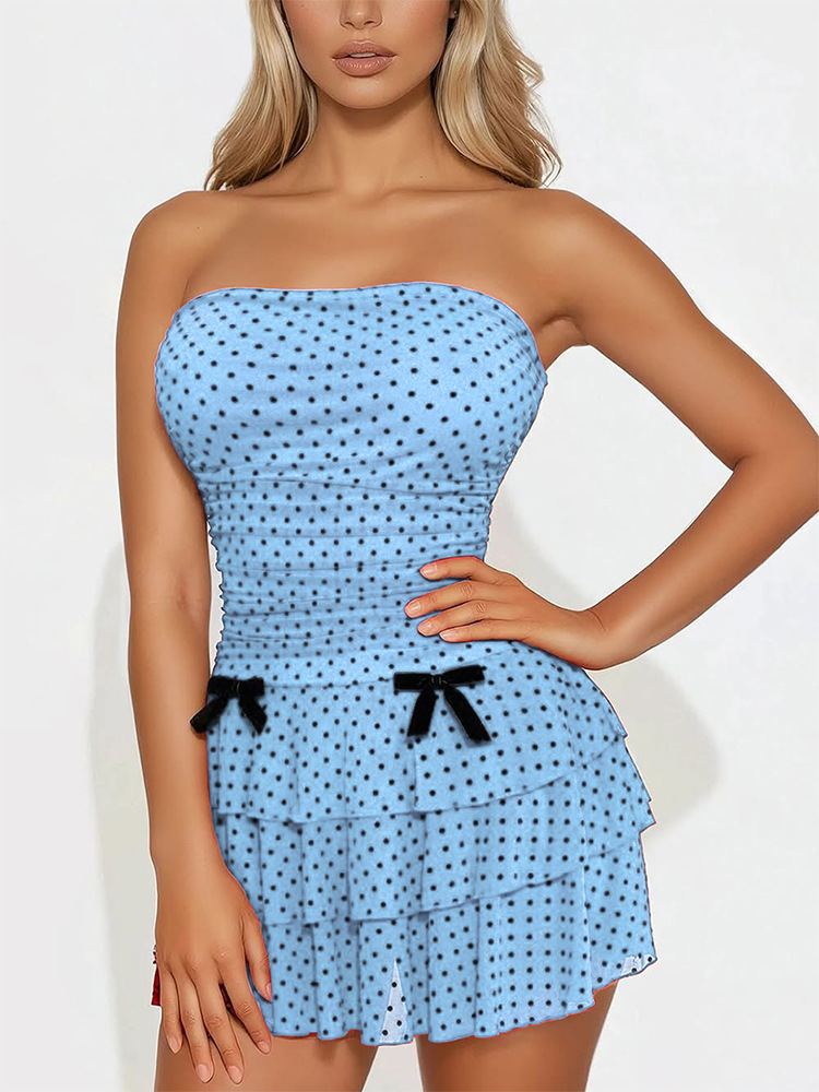 Girly Bandeau Bodycon Mini Dress