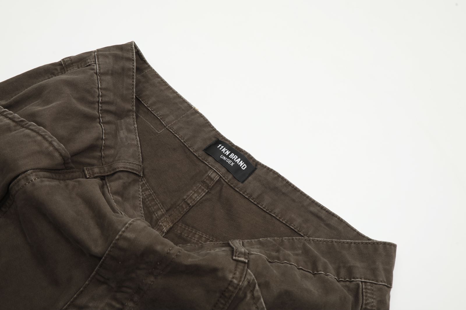 Work Pants Men Khaki Loose Retro Straight Pleated Design Wide Leg Trendy Casual Trousers
