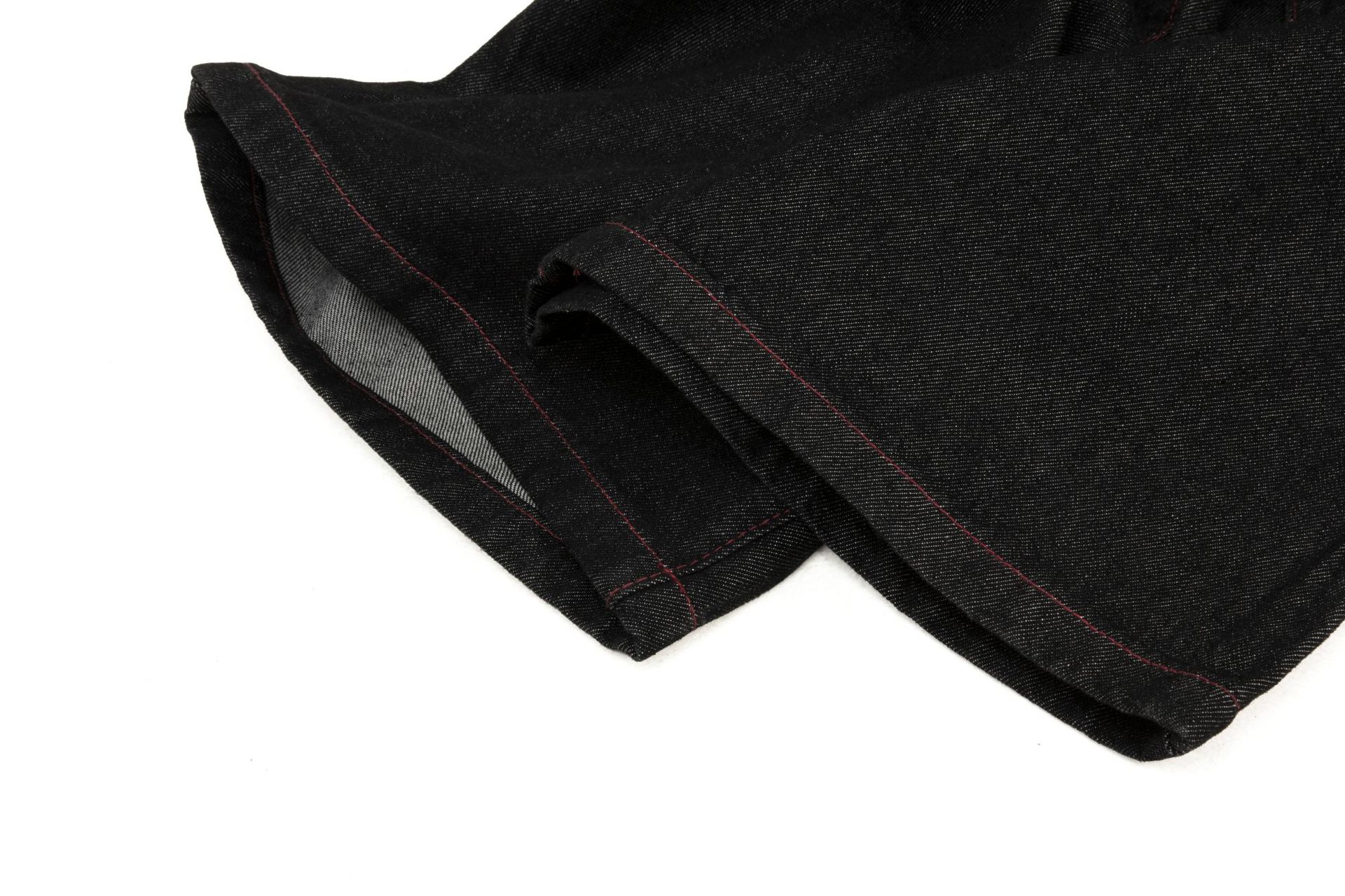 Street Retro Raw Denim Deconstructed Design Men's Loose Dagger Jeans