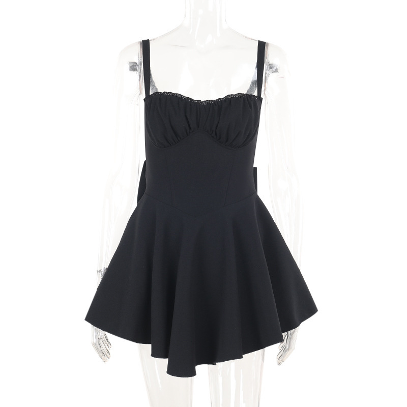 Ribbon Strap Bodycon Waist Sash Dress