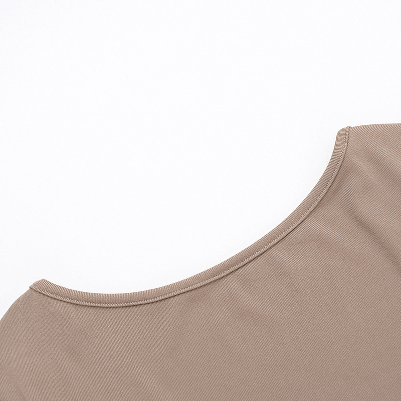 Long Sleeve Round Neck Polyester Dress