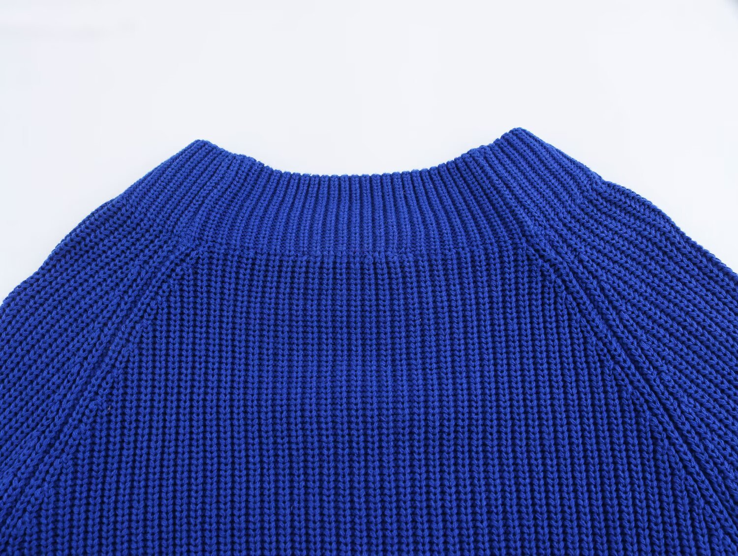 Oversized Solid Long Sleeve Sweater